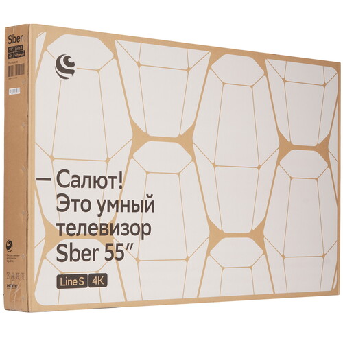 Купить 55" (139 см) Телевизор Sber SDX-55U4139 черный  9184616. Характеристики, отзывы и цены в Донецке