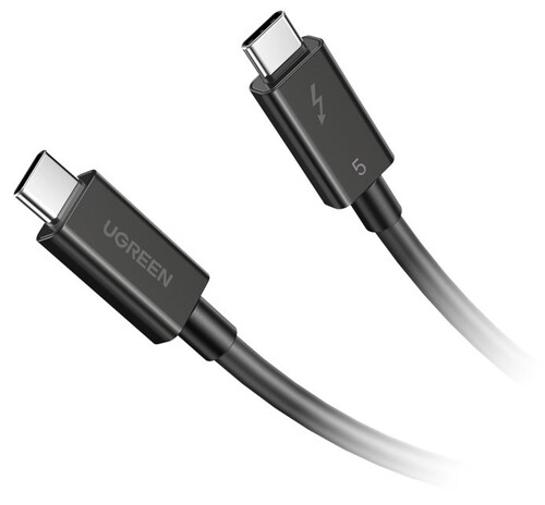 Купить Кабель круглый Ugreen Thunderbolt 5 (USB Type-C) - Thunderbolt 5 (USB Type-C) черный 1 м  5624662. Характеристики, отзывы и цены в Донецке