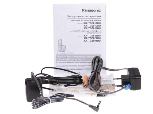 Купить Телефон беспроводной (DECT) Panasonic KX-TG6812RUB  6611148. Характеристики, отзывы и цены в Донецке