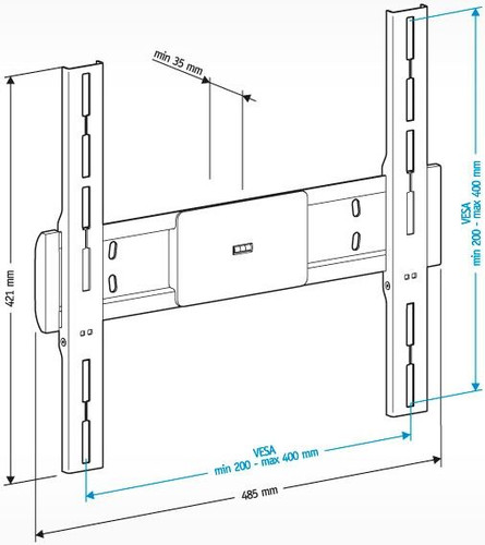 Купить Кронштейн для ТВ Holder LCD-F4611 черный  0194116. Характеристики, отзывы и цены в Донецке