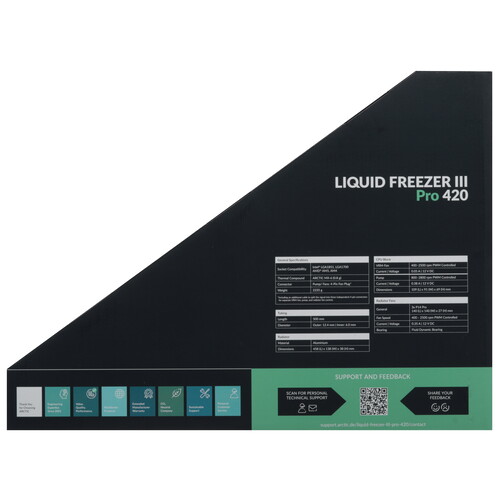 Купить Система охлаждения ARCTIC Liquid Freezer III Pro 420 черная  9282246. Характеристики, отзывы и цены в Донецке