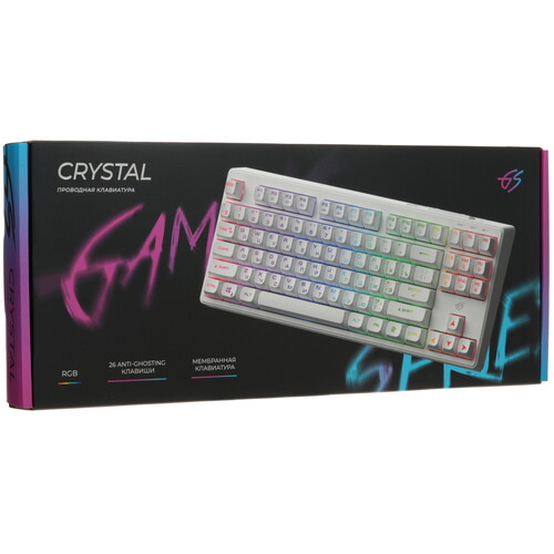 Купить Клавиатура  проводная DEXP Crystal  9161849. Характеристики, отзывы и цены в Донецке