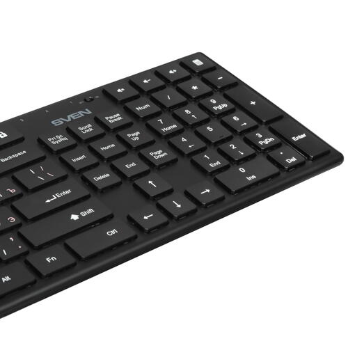 Купить Клавиатура+мышь беспроводная   SVEN KB-C2550W черный  9087983. Характеристики, отзывы и цены в Донецке