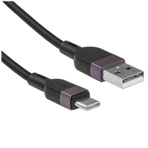 Купить Кабель круглый Hoco USB Type-C - USB 2.0 Type-A черный 1 м  9238056. Характеристики, отзывы и цены в Донецке