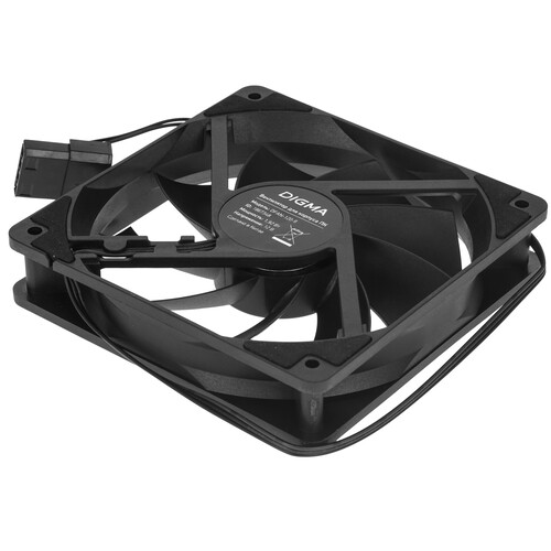 Купить Вентилятор Digma DFAN-120-7  черный  5615526. Характеристики, отзывы и цены в Донецке