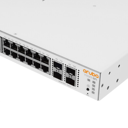 Купить Коммутатор HPE Aruba Instant On 1930 24G Class4 PoE 4SFP/SFP+ 195W  4767147. Характеристики, отзывы и цены в Донецке