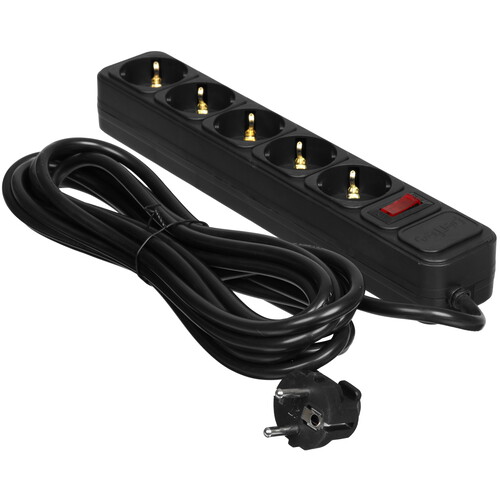 Купить Сетевой фильтр Perfeo REAL POWER PF_E1503 черный  9172336. Характеристики, отзывы и цены в Донецке