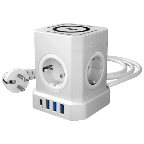Купить Сетевой фильтр AGNI TP-VE4U5E-C-W белый  9289291. Характеристики, отзывы и цены в Донецке
