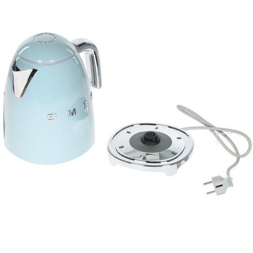Купить Электрочайник Smeg KLF03PBEU голубой  8115923. Характеристики, отзывы и цены в Донецке