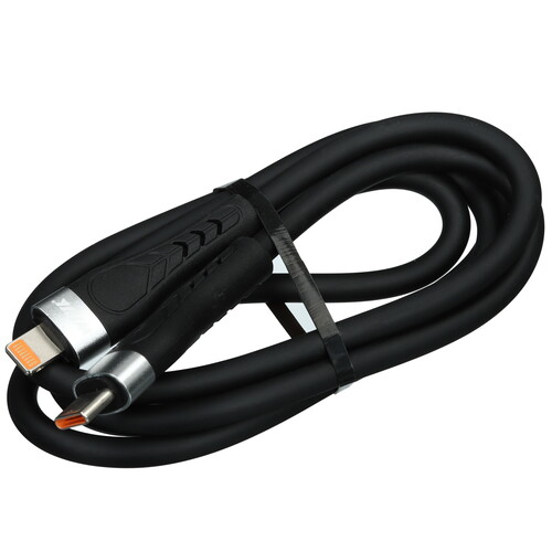 Купить Кабель круглый WIIIX Lightning 8-pin - USB Type-C черный 1 м  5614909. Характеристики, отзывы и цены в Донецке