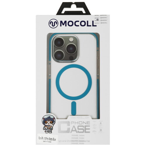 Купить Накладка  MOCOLL Jelly Series для Apple iPhone 15 Pro голубой/прозрачный  5466693. Характеристики, отзывы и цены в Донецке