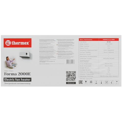 Купить Тепловентилятор Thermex Forma 2000 E  9014369. Характеристики, отзывы и цены в Донецке