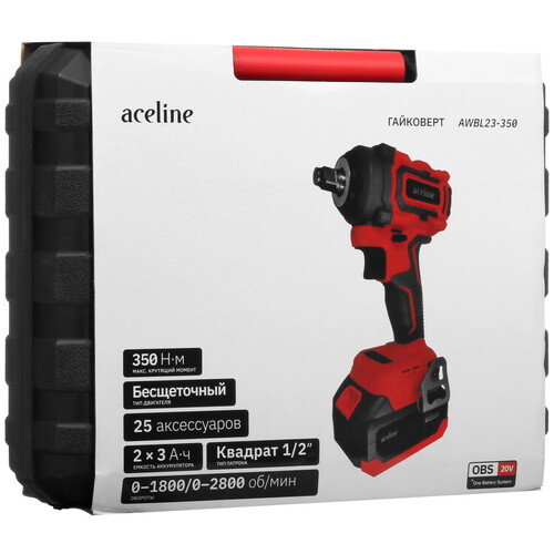 Купить Гайковерт Aceline OBS AWBL23-350 OBS 20V  5610346. Характеристики, отзывы и цены в Донецке