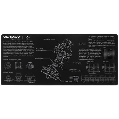 Купить Коврик Varmilo EC Mechanical Switch (XL) черный  5415460. Характеристики, отзывы и цены в Донецке