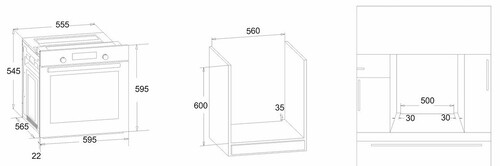 Купить Электрический духовой шкаф Simfer B6EO18017 бежевый  1197557. Характеристики, отзывы и цены в Донецке