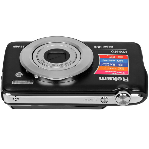 Купить Компактный фотоаппарат Rekam Presto Zoom 800 черный  9087605. Характеристики, отзывы и цены в Донецке