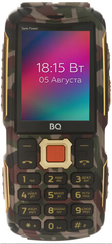 Купить Сотовый телефон BQ 2430 Tank Power золотистый/камуфляжный  8129253. Характеристики, отзывы и цены в Донецке