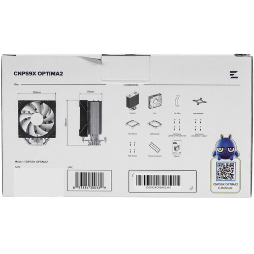 Купить Кулер для процессора ZALMAN CNPS9X OPTIMA2  черный  5624893. Характеристики, отзывы и цены в Донецке