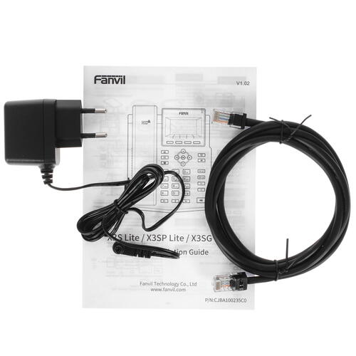 Купить Телефон VoIP Fanvil X3SG Lite черный  5037028. Характеристики, отзывы и цены в Донецке