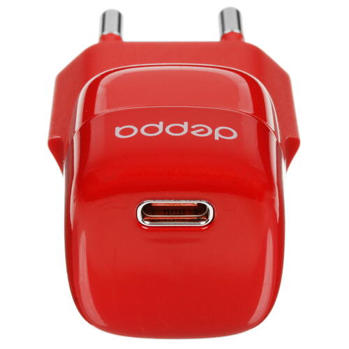 Купить Сетевое зарядное устройство DEPPA 11441 красный  9113536. Характеристики, отзывы и цены в Донецке