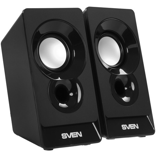 Купить Колонки SVEN 300 черный  1210898. Характеристики, отзывы и цены в Донецке