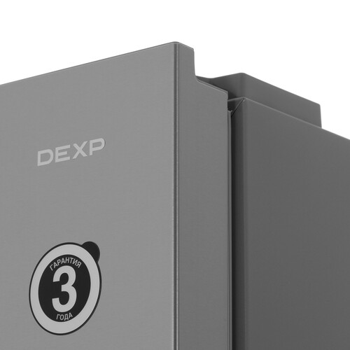 Купить Холодильник с морозильником   DEXP B4-35AMA серебристый  9261631. Характеристики, отзывы и цены в Донецке