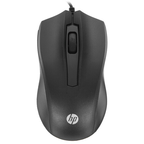Купить Мышь проводная HP Wired Mouse 100  черный  4872937. Характеристики, отзывы и цены в Донецке