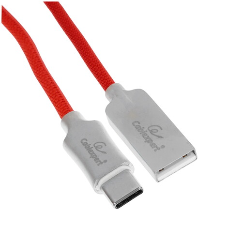 Купить Кабель круглый Cablexpert USB Type-C - USB 2.0 Type-A красный 1 м  5485415. Характеристики, отзывы и цены в Донецке