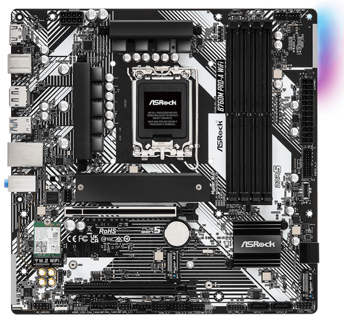 Купить Материнская плата ASRock B760M Pro-A WiFi  5922673. Характеристики, отзывы и цены в Донецке