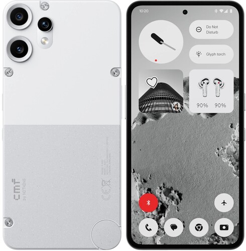 Купить 6.77" Смартфон CMF Phone 2 Pro 256 ГБ белый  5626183. Характеристики, отзывы и цены в Донецке