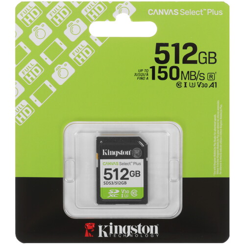 Купить Карта памяти Kingston SDXC 512 ГБ  5634477. Характеристики, отзывы и цены в Донецке