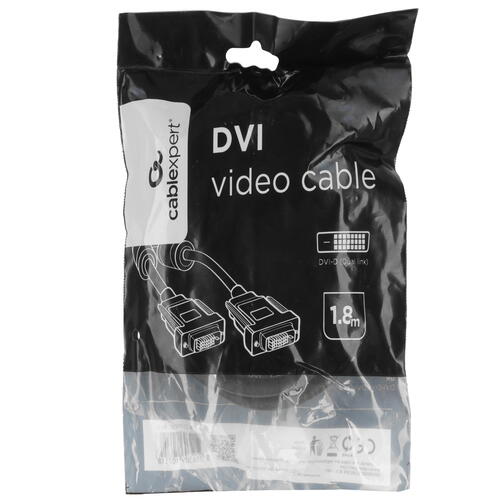 Купить Кабель  Cablexpert DVI-D - DVI-D, 1.8 м  5452130. Характеристики, отзывы и цены в Донецке