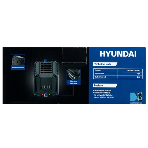 Купить Зарядное устройство Hyundai HD18-C2 18V One for All  5466846. Характеристики, отзывы и цены в Донецке