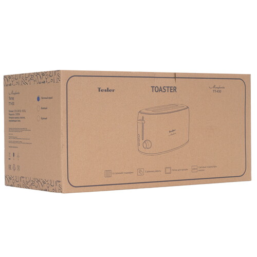 Купить Тостер TESLER TT-430 серый  9228870. Характеристики, отзывы и цены в Донецке
