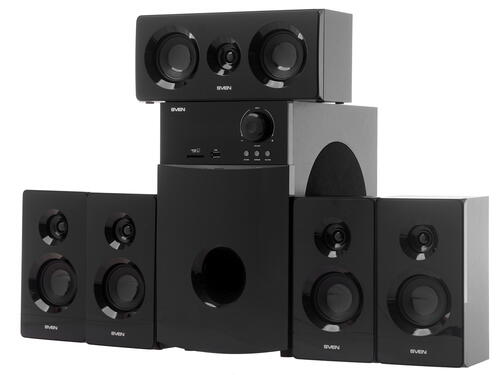 Купить Колонки SVEN HT-210 черный  1092816. Характеристики, отзывы и цены в Донецке