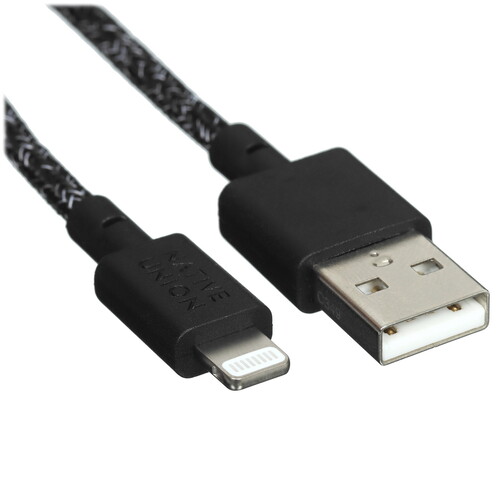 Купить Кабель круглый Native Union Lightning 8-pin MFI - USB 2.0 Type-A черный 1.2 м  5466054. Характеристики, отзывы и цены в Донецке