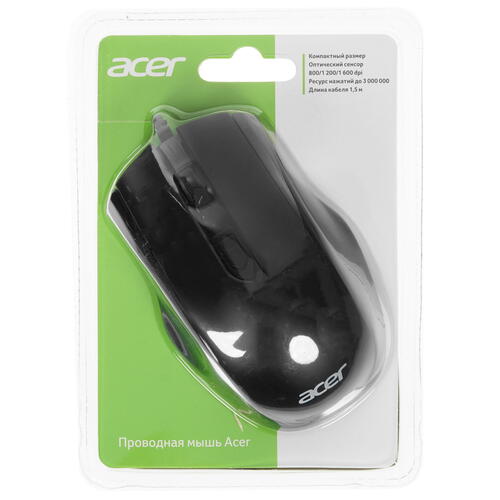 Купить Мышь проводная Acer OMW020  4707617. Характеристики, отзывы и цены в Донецке