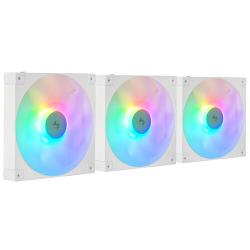 Купить Комплект вентиляторов DEEPCOOL FD14 ARGB [R-FD14-WHAPN3-G] белый  5496128. Характеристики, отзывы и цены в Донецке