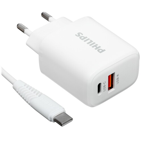 Купить Сетевое зарядное устройство Philips белый  5494056. Характеристики, отзывы и цены в Донецке