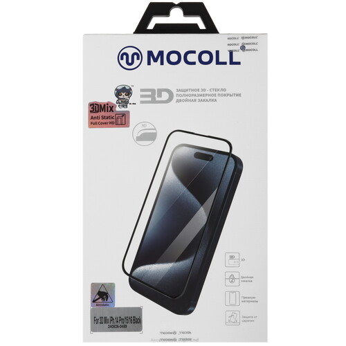 Купить Защитное стекло MOCOLL для экрана Apple iPhone 16  5493009. Характеристики, отзывы и цены в Донецке