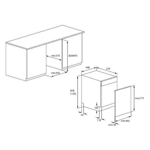 Купить Встраиваемая посудомоечная машина Hotpoint HIS 2D86 D  9961852. Характеристики, отзывы и цены в Донецке