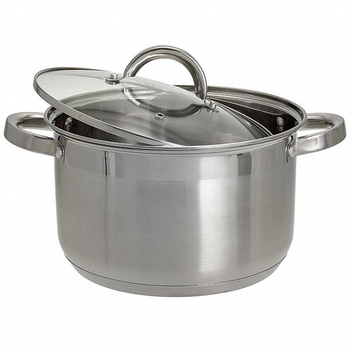 Купить Кастрюля Webber BE-113/2 5.2 л 22 см серебристый  9175488. Характеристики, отзывы и цены в Донецке