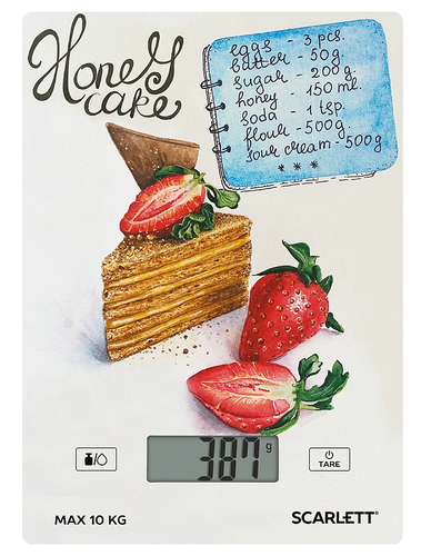 Купить Кухонные весы Scarlett SC-KS57P76 разноцветный  9201013. Характеристики, отзывы и цены в Донецке