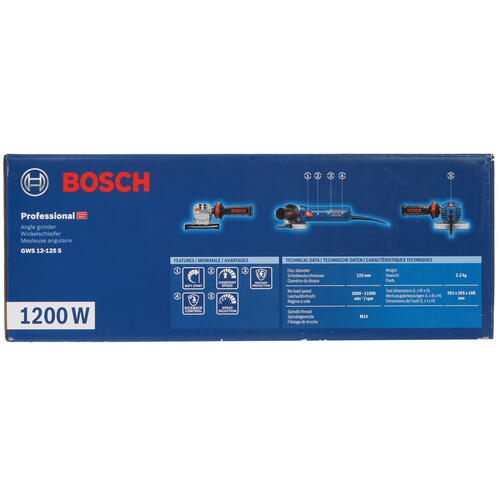Купить Углошлифовальная машина (УШМ) Bosch GWS 12-125 S  9970752. Характеристики, отзывы и цены в Донецке