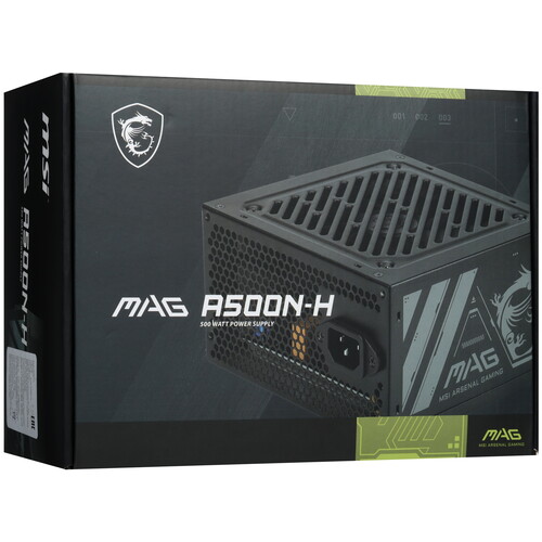 Купить Блок питания MSI MAG A500N-H  5498217. Характеристики, отзывы и цены в Донецке