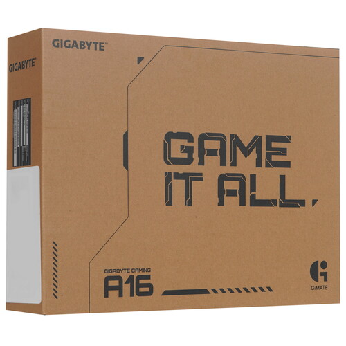Купить 16" Ноутбук GIGABYTE GAMING A16 черный  5638922. Характеристики, отзывы и цены в Донецке