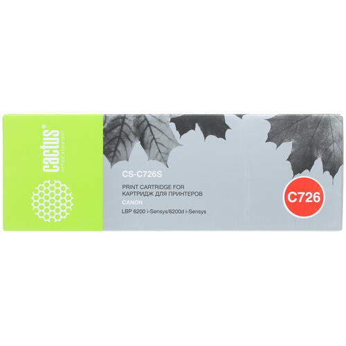 Купить Картридж лазерный Cactus CS-C726S черный, с чипом  7939239. Характеристики, отзывы и цены в Донецке