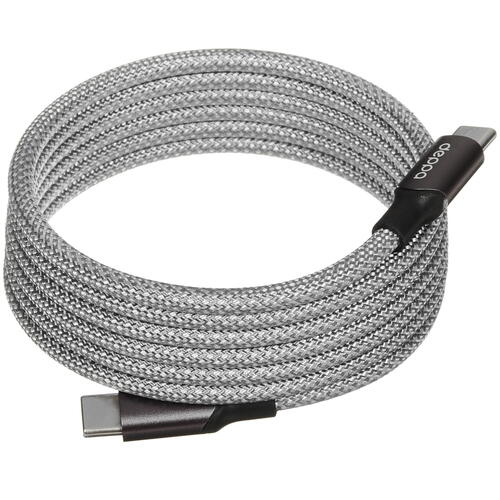 Купить Кабель круглый DEPPA USB Type-C - USB Type-C серый 1.5 м  5450637. Характеристики, отзывы и цены в Донецке
