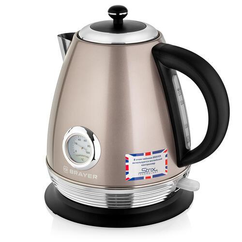 Купить Электрочайник BRAYER BR1007 бежевый  8194473. Характеристики, отзывы и цены в Донецке
