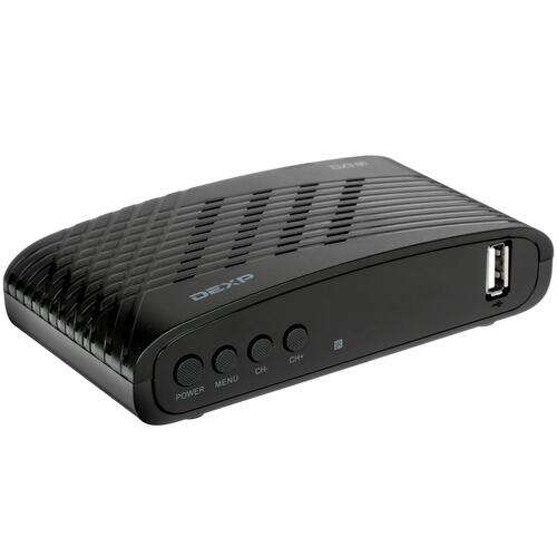 Купить Приставка для цифрового ТВ DEXP HD 7734P черный  4851696. Характеристики, отзывы и цены в Донецке